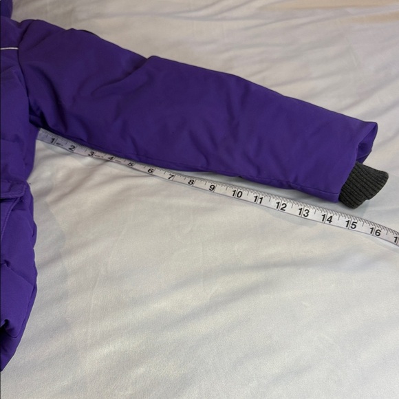 Echo red Girls' Down Jacket with Faux Fur Trim Hood, Girls, Size L 11/12 - Picture 11 of 14